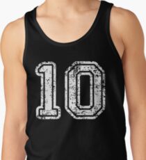 Sport Team Jersey 10 T Shirt Football Soccer Baseball Hockey Basketball Ten 10 010 Number Tank Top