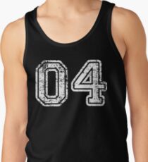 Sport Team Jersey 04 T Shirt Football Soccer Baseball Hockey Basketball Four 4 04 Number Tank Top