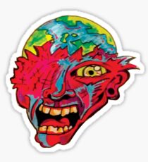 screaming at the world Sticker