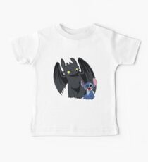 Stitch and Toothless Baby Tee