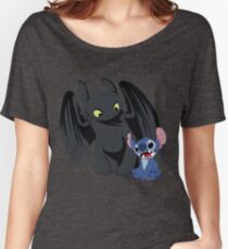 Stitch and Toothless Women's Relaxed Fit T-Shirt