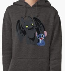 Stitch and Toothless Pullover Hoodie