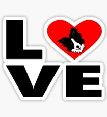 Love, Border Collie Sticker