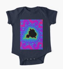 the Mandelbrot set in pink One Piece - Short Sleeve