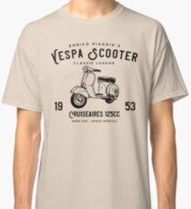 Vintage Piaggio Vespa Scooter 1953 125cc T Shirt Original Design Classic T-Shirt