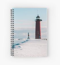 Winter Lighthouse Spiral Notebook