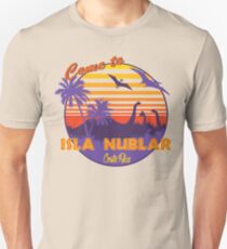 Isla Nublar Dinosaur Humor Travel Brochure Unisex T-Shirt