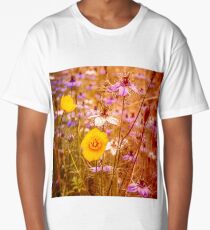 Vintge Summer Meadow Long T-Shirt