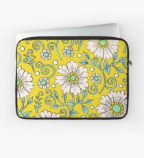 Zitronengelb Floral Laptoptasche