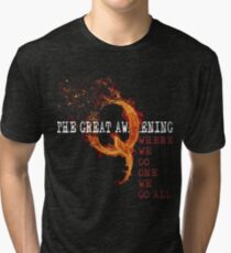 QAnon Storm The Great Awakening WWG1WGA by Scralandore Tri-blend T-Shirt