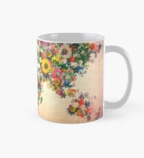world map floral 4 Classic Mug