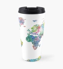 Weltkarte Mandala 6 Thermobecher