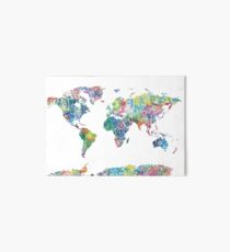 world map mandala 6 Art Board