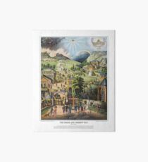 The Broad and the Narrow Way - 1883 English Edition Art Board