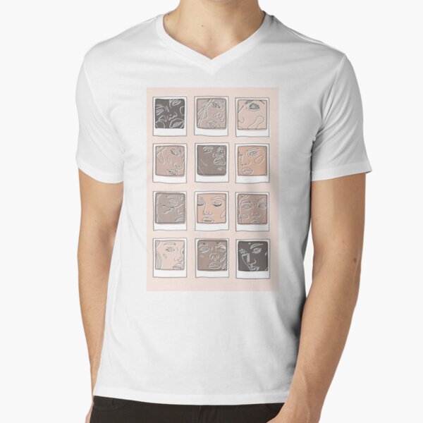 Rainbow Nudes V-Neck T-Shirt