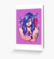 Catzig original print Greeting Card