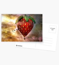 Fly Away With Me In My Strawberry Fantasy Postcards