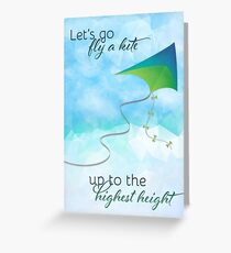 Let's Go Fly a Kite! Inspired by Mary Poppins Greeting Card