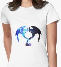 Drachenherz (zahnlos und leichte Wut) Tailliertes T-Shirt für Frauen