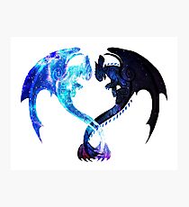 Dragon Heart (Toothless and Light Fury) Photographic Print