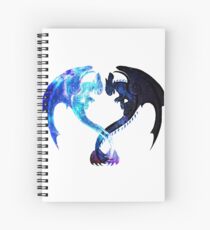 Dragon Heart (Toothless and Light Fury) Spiral Notebook