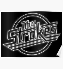 The Strokes Logo in Neon Poster