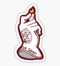 Fullmetal Roy Mustang "OH SNAP!" art Sticker