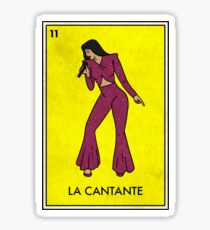 La Cantante Mexican Loteria Bingo Card Themed Tee Sticker