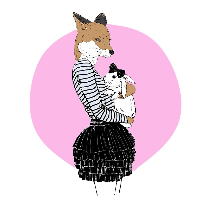 Foxy Lady with Bunny' by Kara Davison.