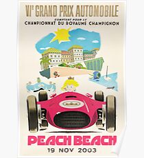 Peach Beach Grand Prix Poster