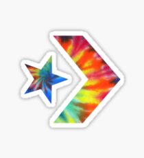 Tie Dye Converse Logo Sticker