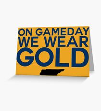 On Gameday We Wear Gold - Nashville Predators Greeting Card