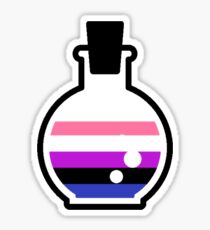 Genderfluid Potion Sticker