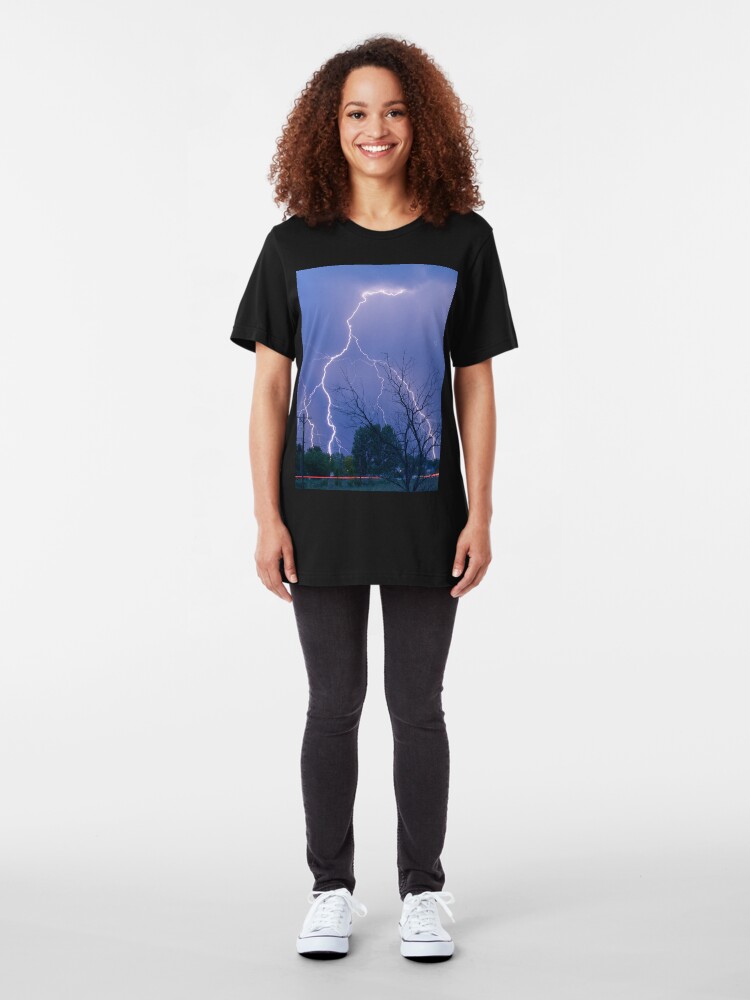 Alternate view of Lightning 06.05.09 Slim Fit T-Shirt