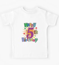 Happy 5th Birthday Design Kids Tee