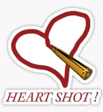 Heart shot! Sticker