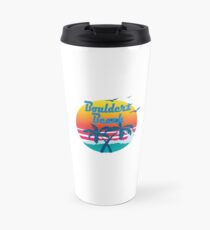Boulders Beach, summer retro vintage Travel Mug