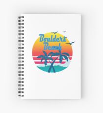 Boulders Beach, summer retro vintage Spiral Notebook
