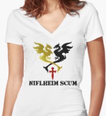 Niflheim Scum Women's Fitted V-Neck T-Shirt