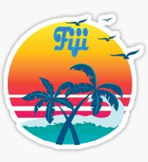 Fiji, summer retro vintage Sticker