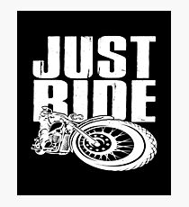 Just Ride - Motor Vintage Photographic Print