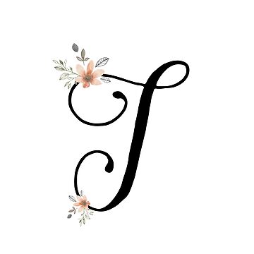 Floral Monogram V Sticker for Sale by MaPetiteFleur