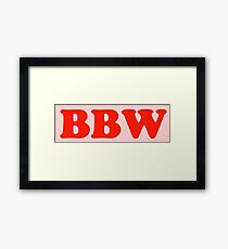 BBW - big beautiful woman Framed Print