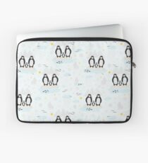 Penguin Family In Winter Snow Laptop Sleeve