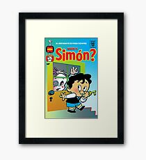 Little Horror Flicks - Where's Simón? Framed Print