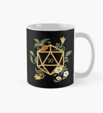 Plant Lovers Polyhedral D20 Dice Tabletop RPG Classic Mug