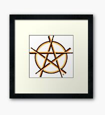 Pagan Drummer Framed Print