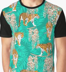 Siberian tiger. Mint pattern Graphic T-Shirt