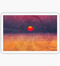 purple digital sunrise background Sticker