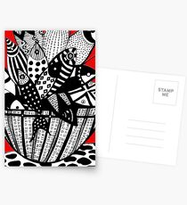 Fish in The Basket Postcards